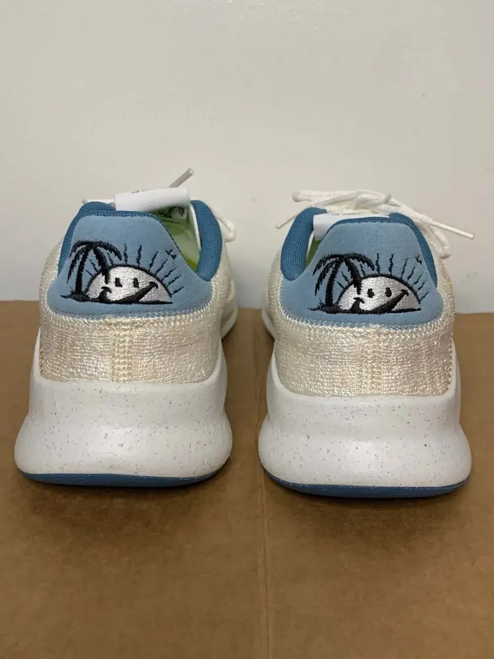 Nike Women’s 9 SuperRep Go 3 Flyknit Sneakers White Ivory DV1743-171 Tan Blue